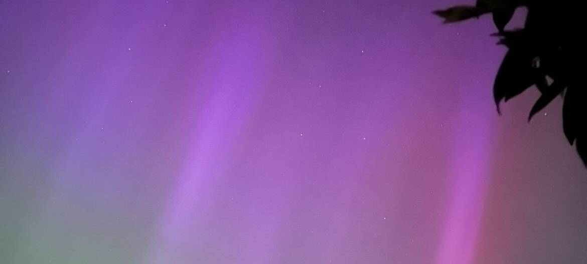 Rhein-Erft: Polarlichter erstrahlen am Nachthimmel