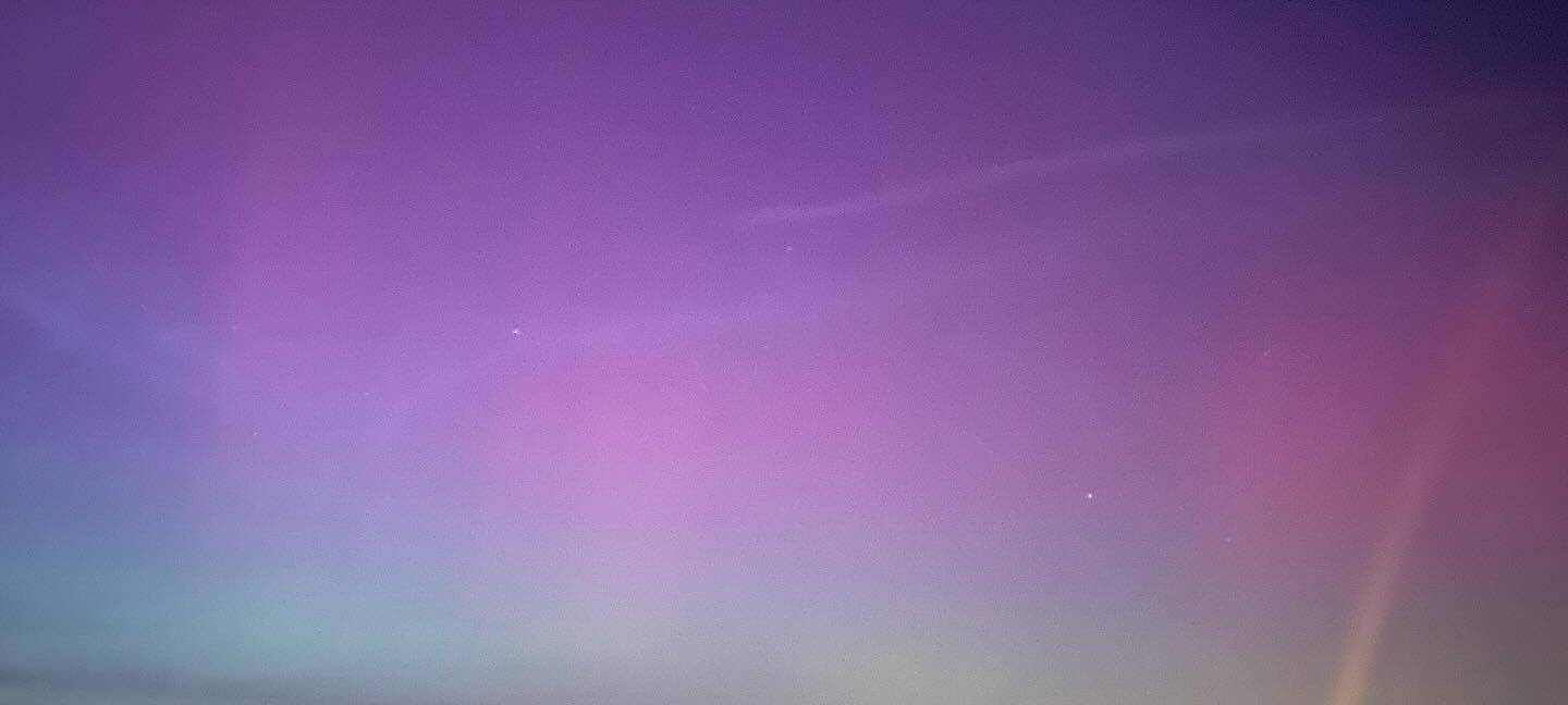 Rhein-Erft: Polarlichter erstrahlen am Nachthimmel