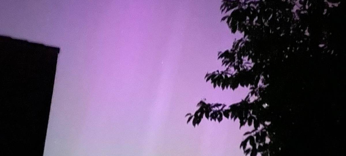 Rhein-Erft: Polarlichter erstrahlen am Nachthimmel