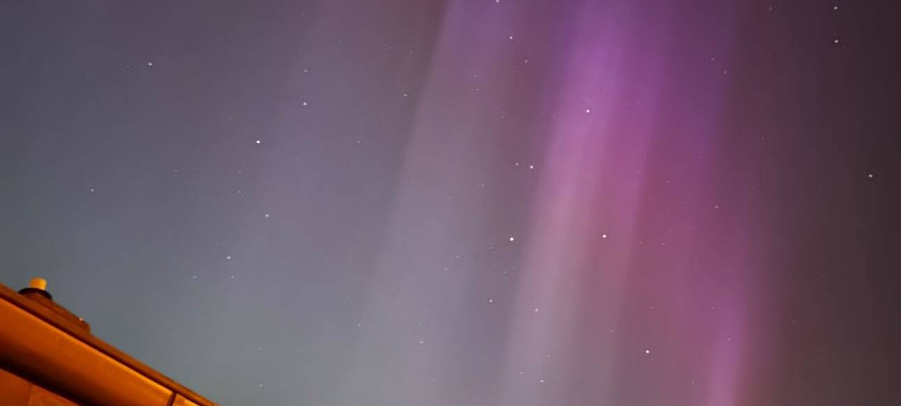 Rhein-Erft: Polarlichter erstrahlen am Nachthimmel