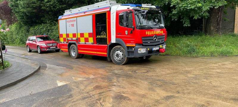 Bergheim: Felder abgerutscht, Straßen und Keller voller Wasser