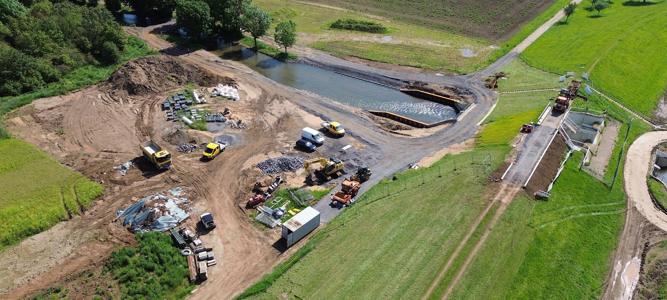 Erftstadt/Weilerswist: Hochwasserrückhaltebecken fast fertig