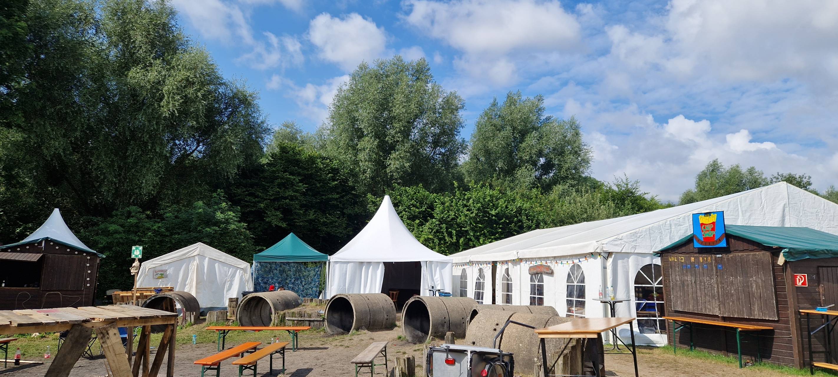 Bergheim: Internationale Helfer in der Offenen Zeltstadt