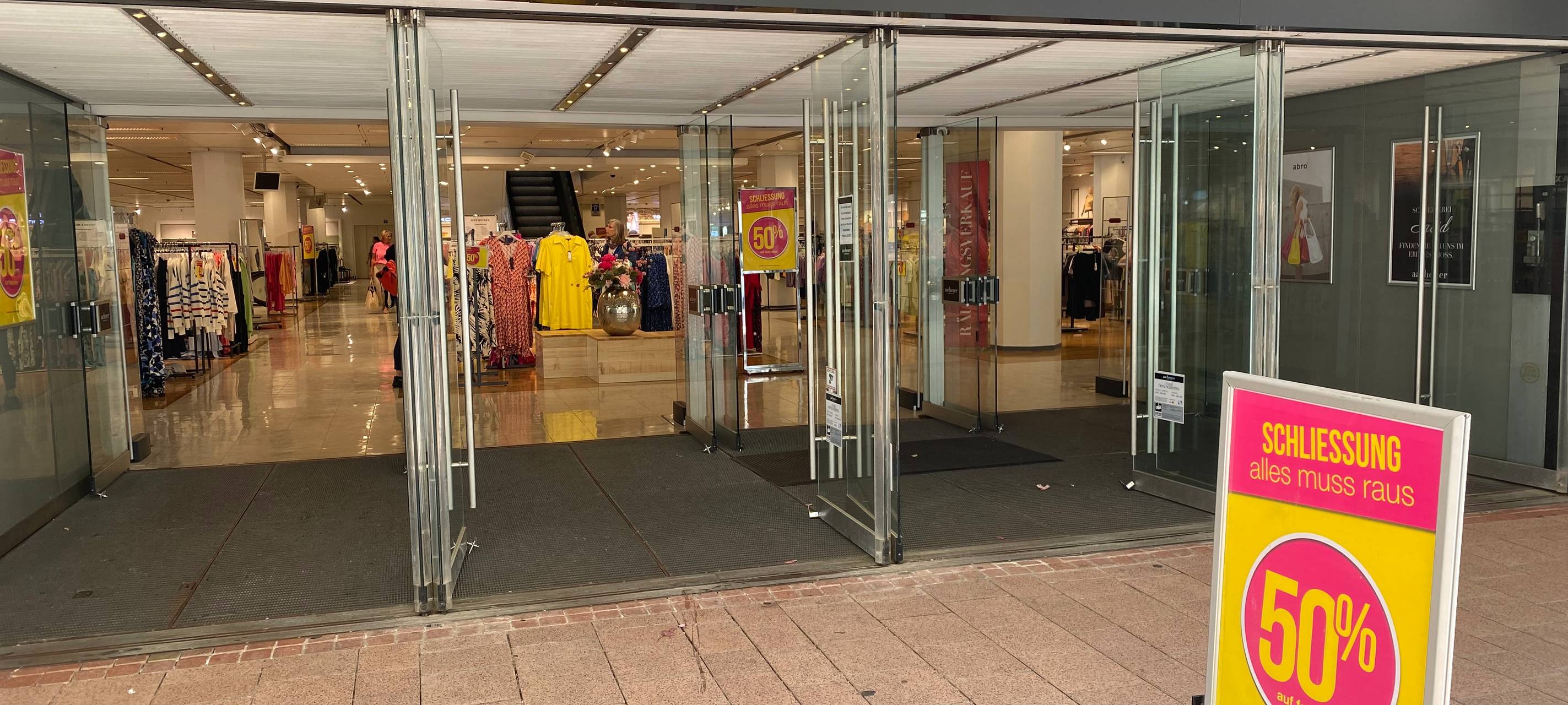 Modehaus Aachener in Brühl steht kurz vor der Schließung