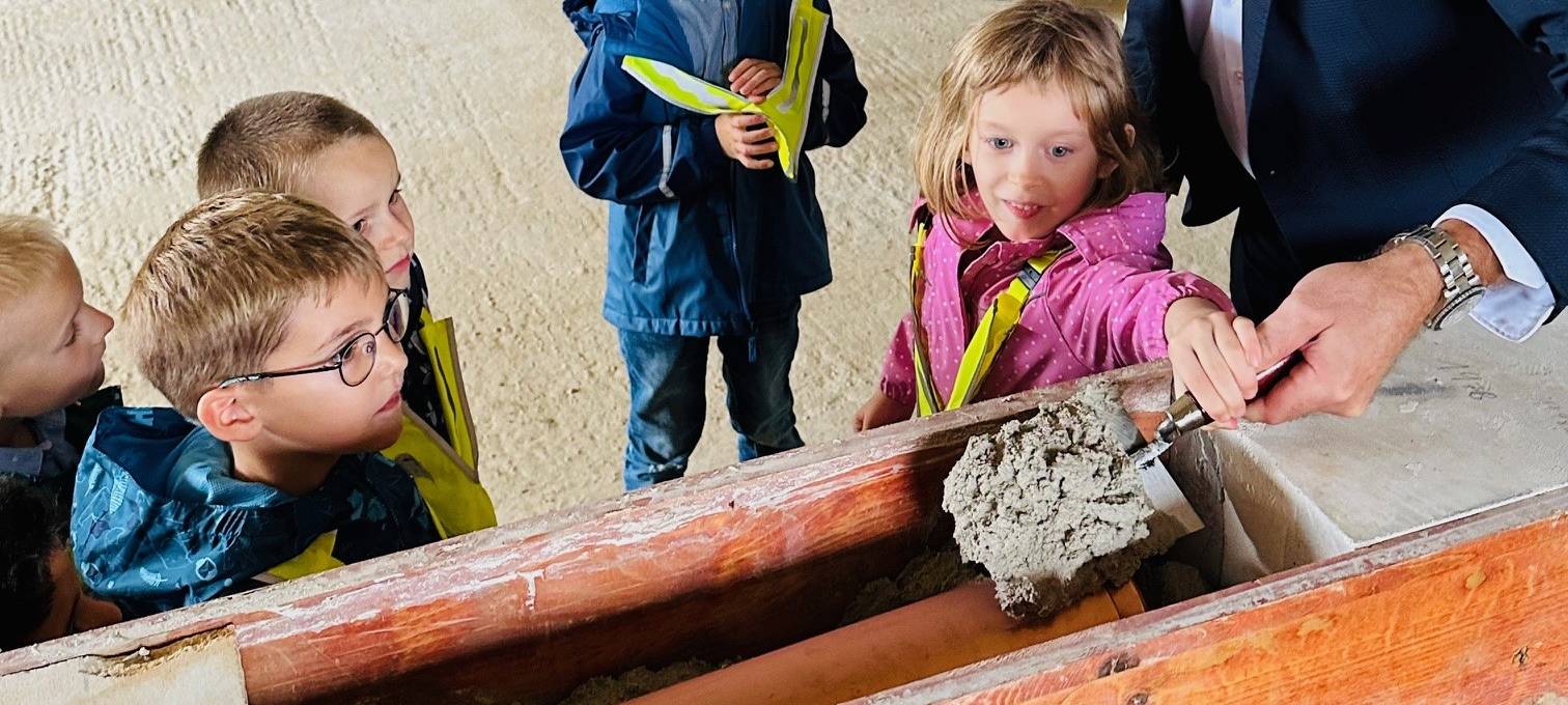Grundsteinlegung für neuen Kindergarten in Bergheim