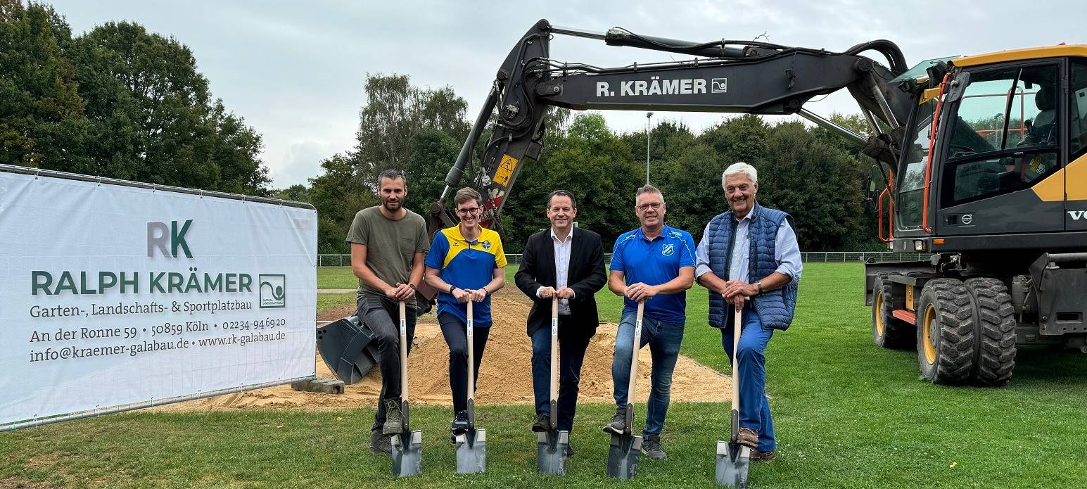 Baubeginn für neuen Sportpark in Stommeln