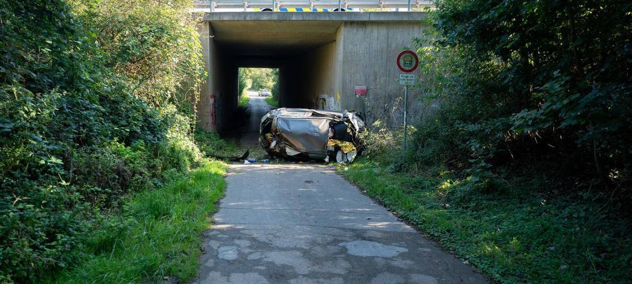 Wesseling: Tödlicher Absturz auf A555 war wohl Alleinunfall