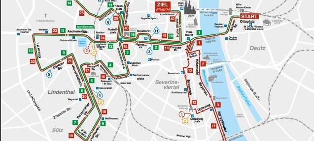 Köln Marathon: Über 30.000 Läufer auf den Straßen unterwegs