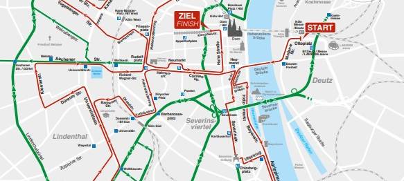 Köln Marathon: Über 30.000 Läufer auf den Straßen unterwegs