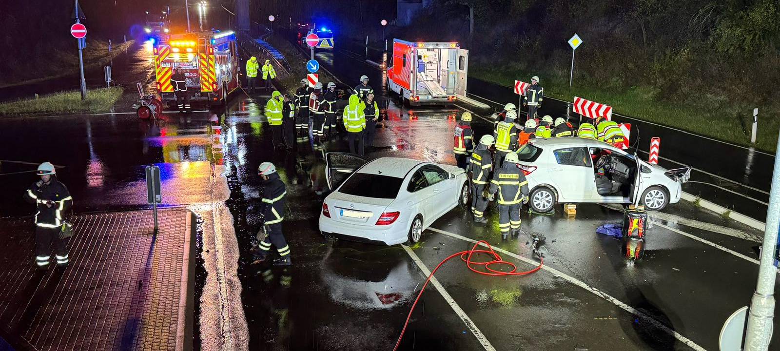 Schwerer Unfall bei Blessem
