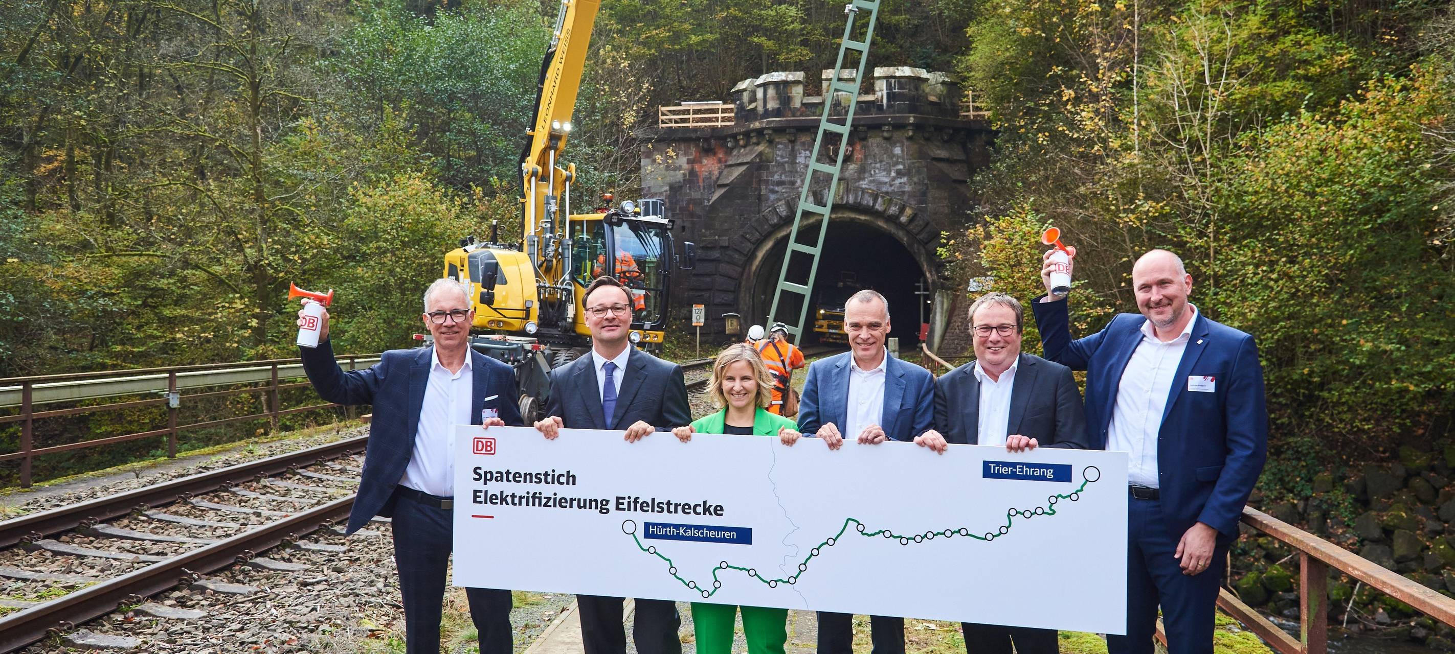 Spatenstich für Elektrifizierung der Eifelstrecke