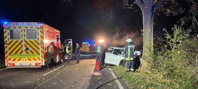 Lachgas in Kerpener Unfallauto