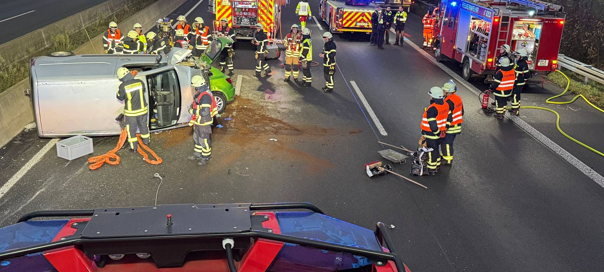 Schwerer Unfall auf der A61 bei Erfttal