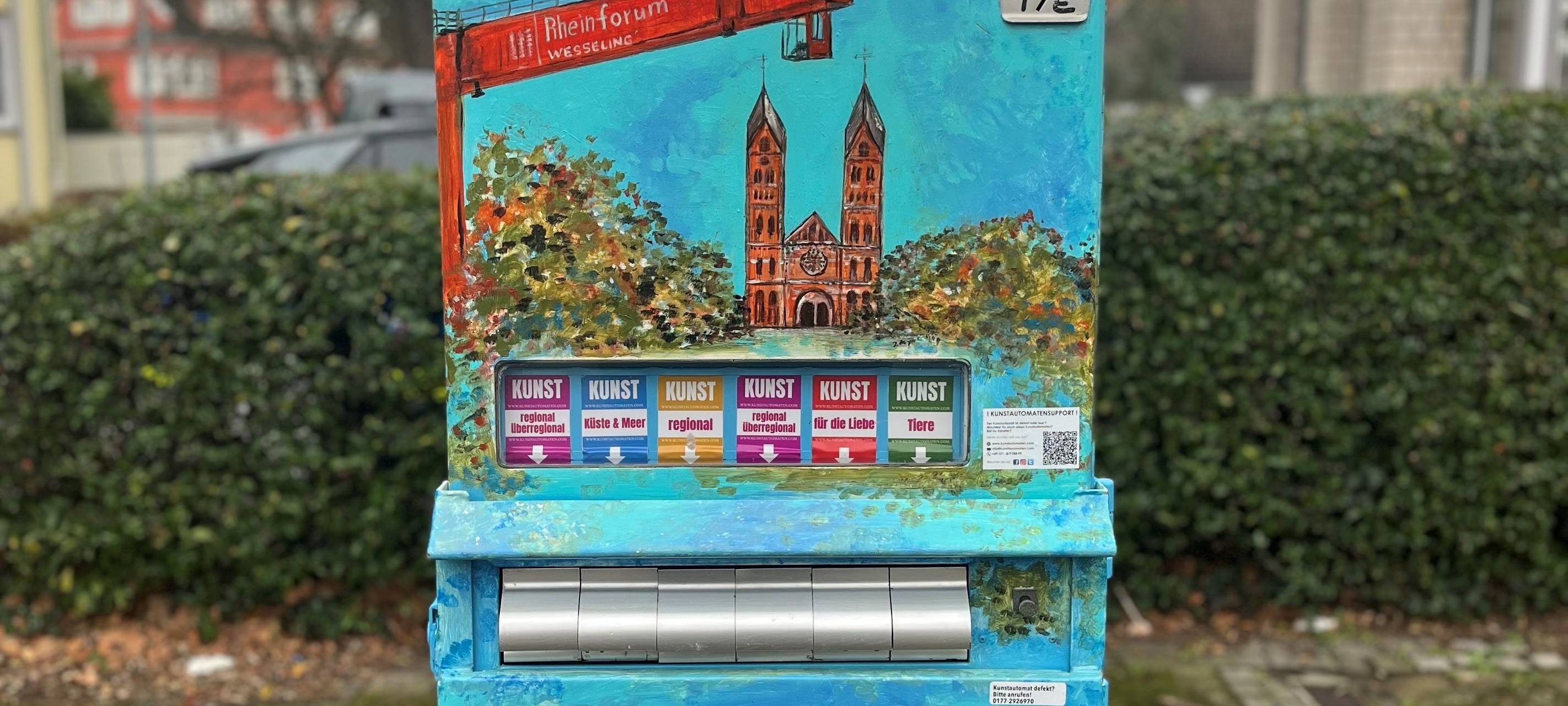 Kunstautomat in Wesseling: Kunstwerke zum Mitnehmen