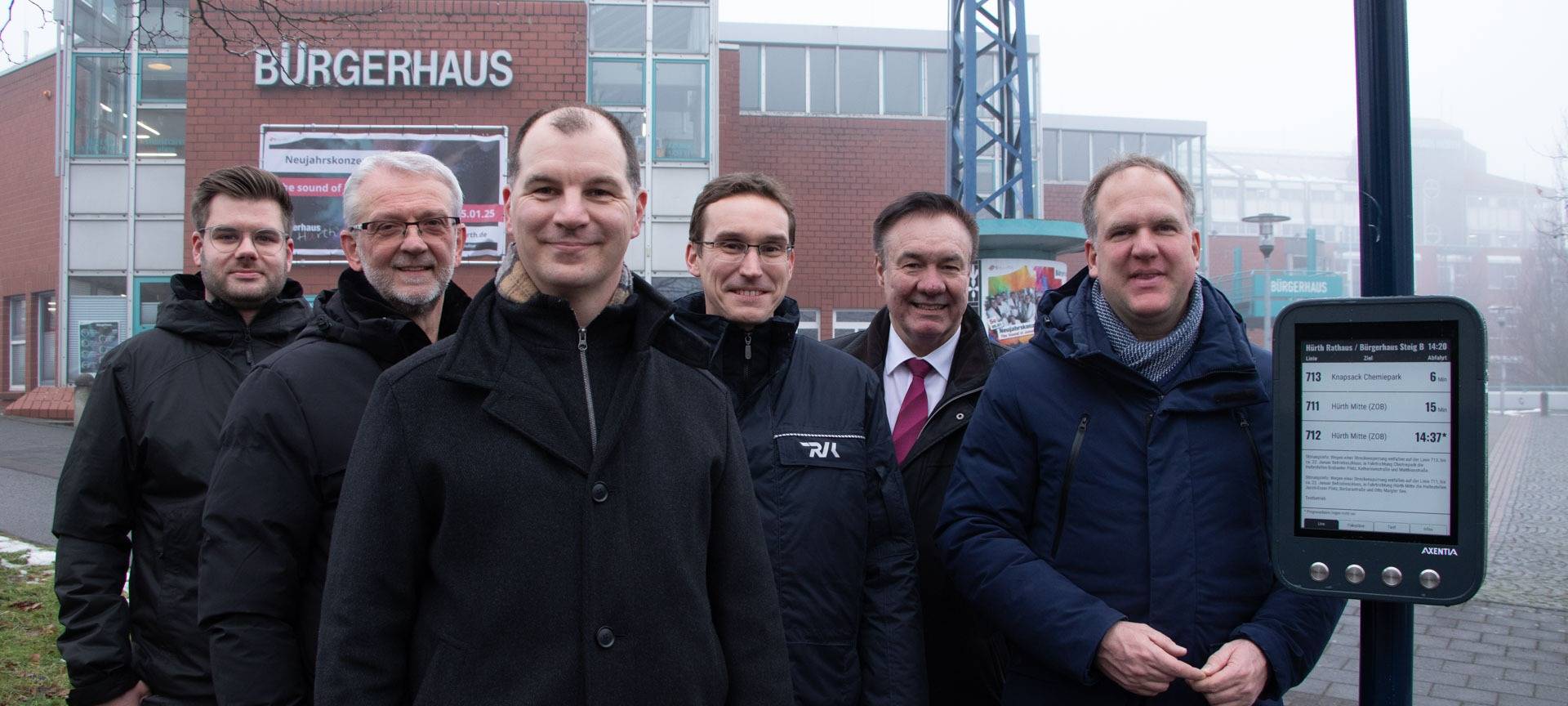 Bushaltestellen in Hürth mit digitalem Service