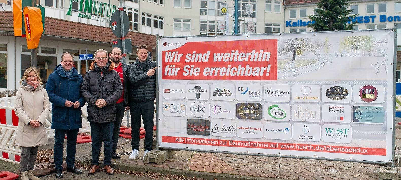 Bauarbeiten in Hürth: Unterstützung für lokale Unternehmen