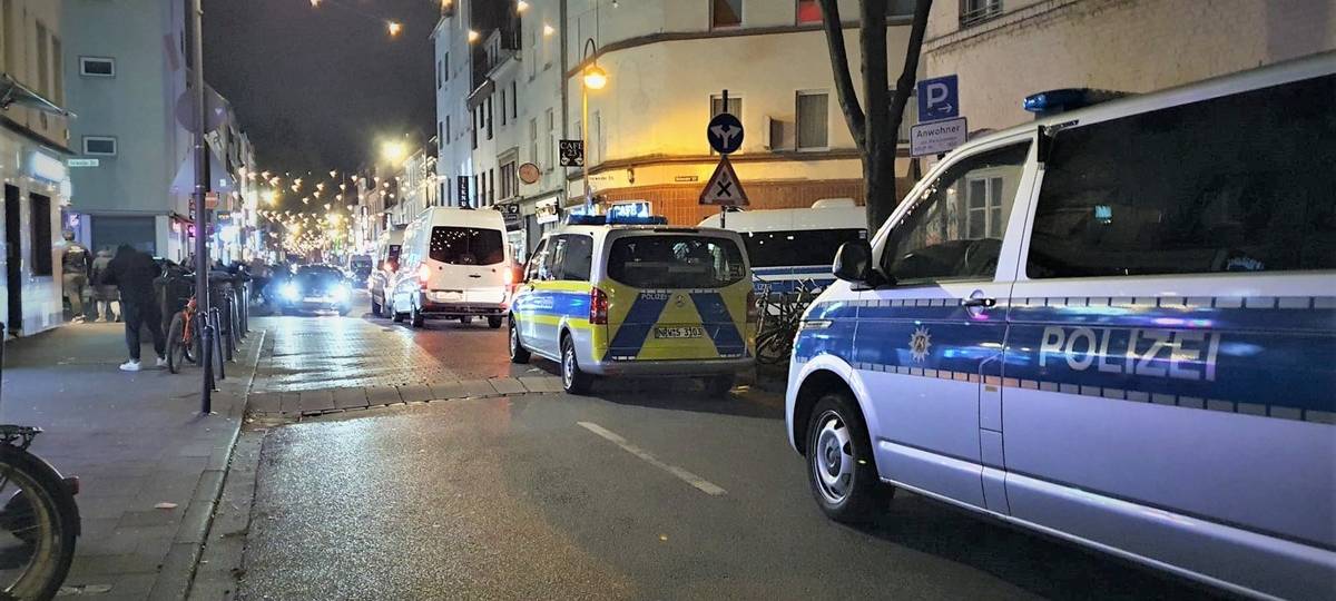 Kontrolle der Polizei in der Keupstraße