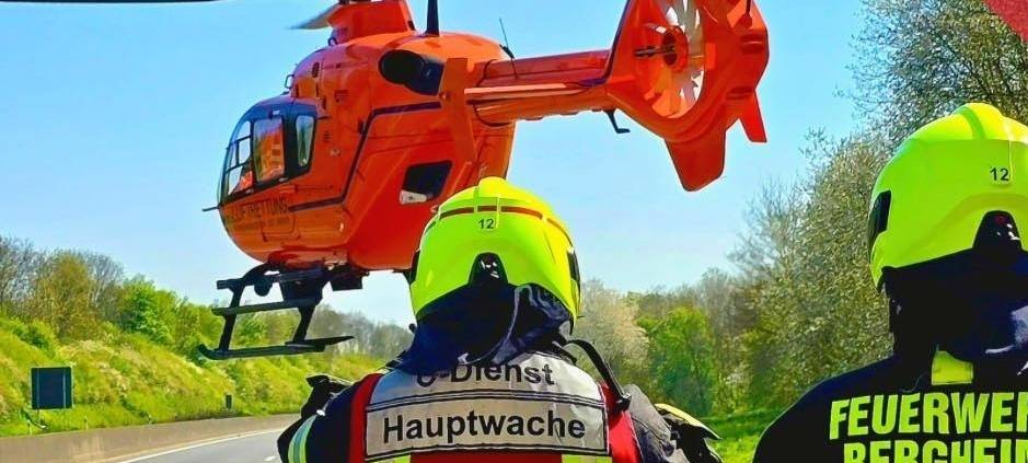 Schwerer Unfall auf A61 bei Bergheim