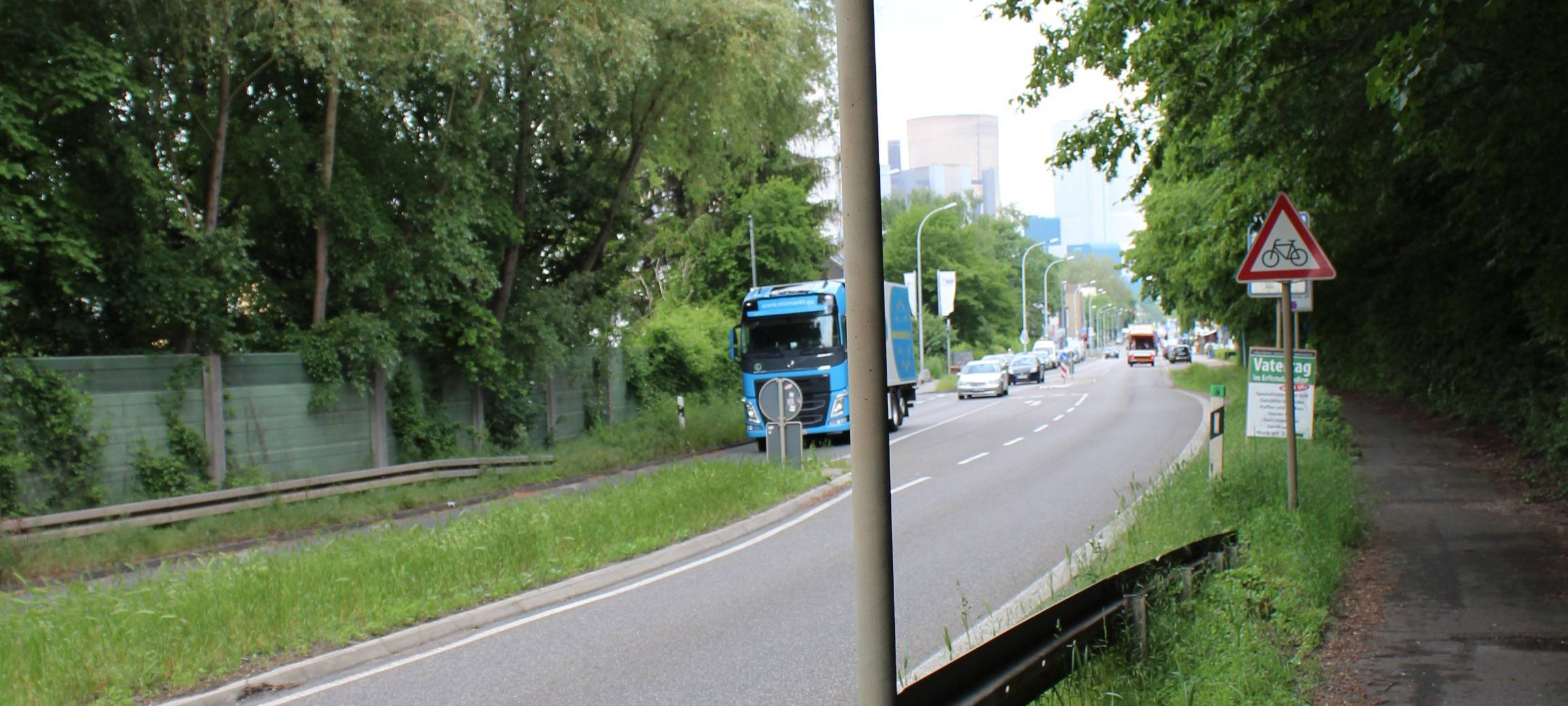 Falsches Ortsschild in Niederaußem