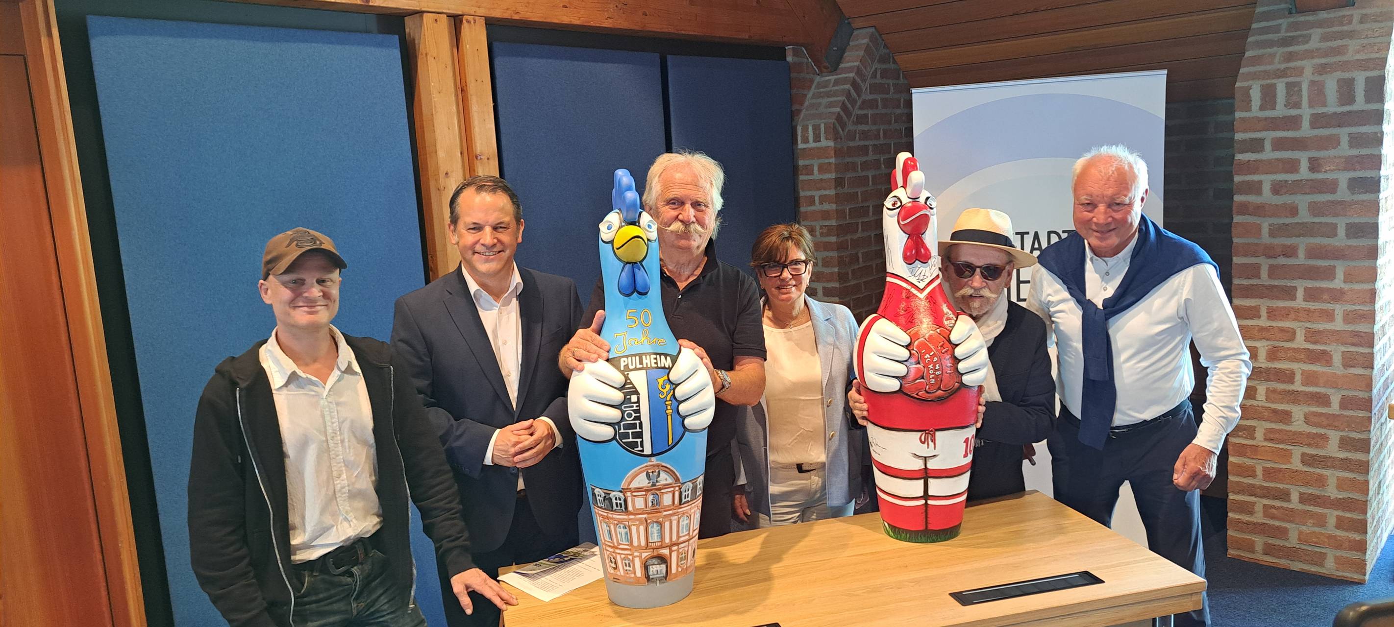 Huhn-Unikate vor Versteigerung