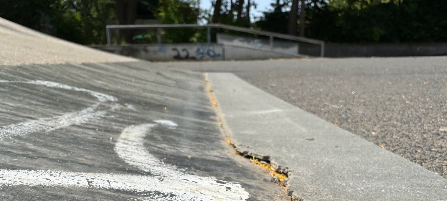 Neue Schäden im Skatepark Frechen-Königsdorf