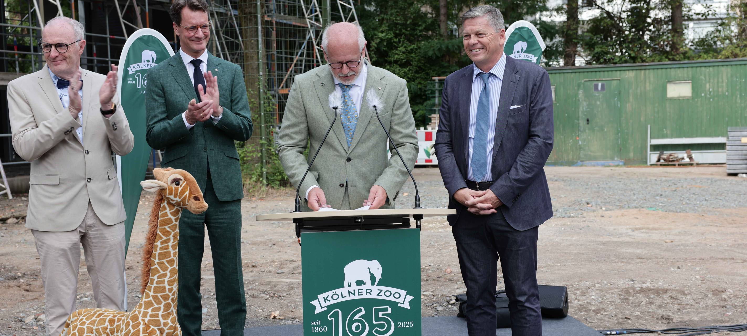 165 Jahre Kölner Zoo und Richtfest für Giraffenanlage