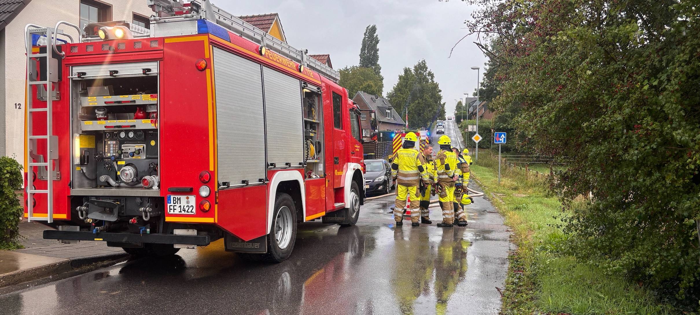 Feuerwehr Bedburg beendet Starkregen-Einsatz