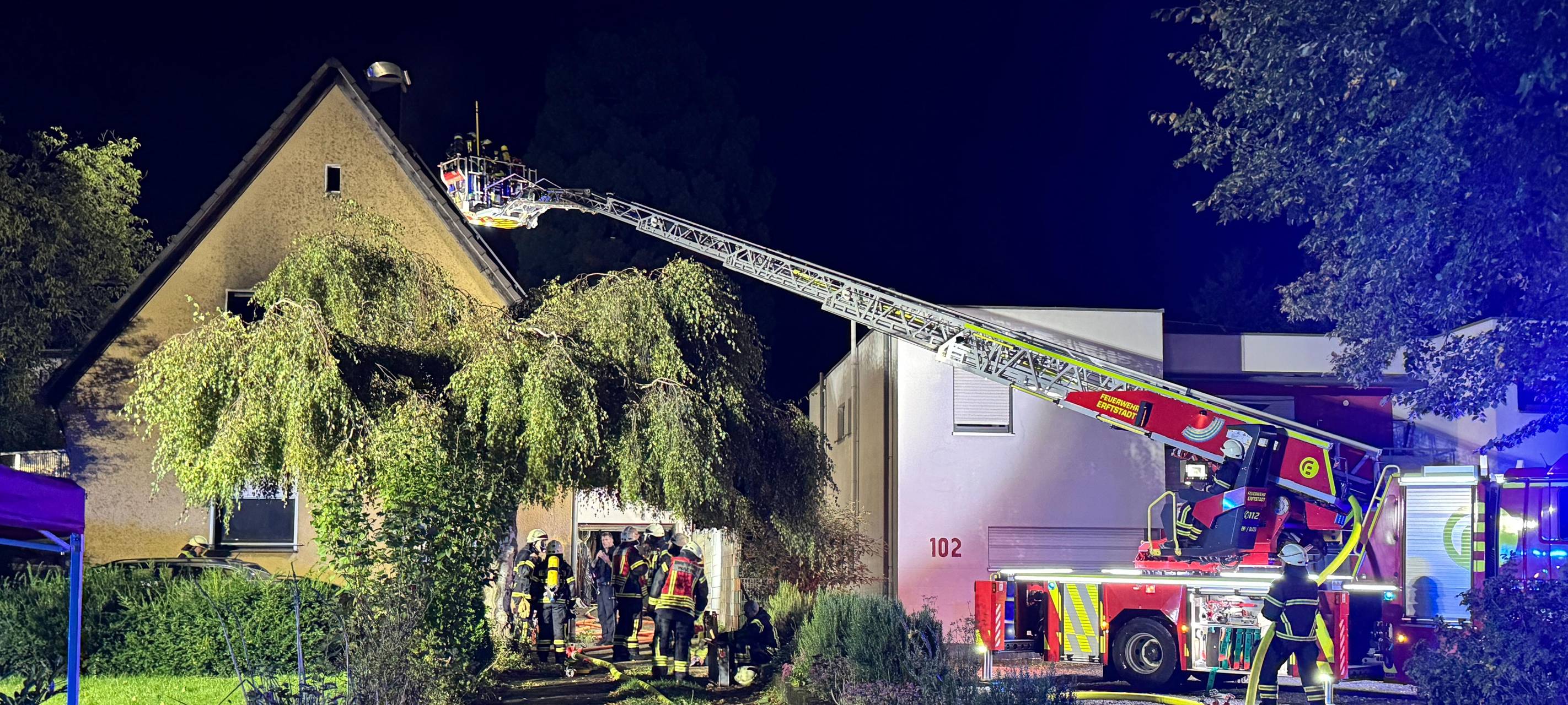 Brand in Erftstadt: Cannabis-Plantage entdeckt