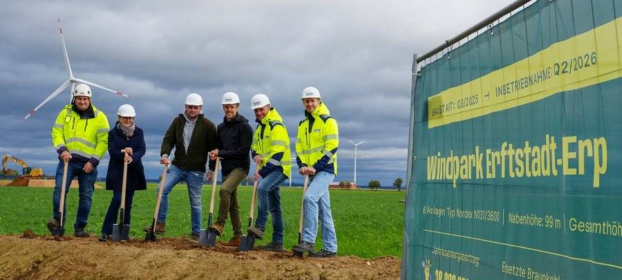 Neuer Windpark in Erftstadt-Erp: Spatenstich erfolgt