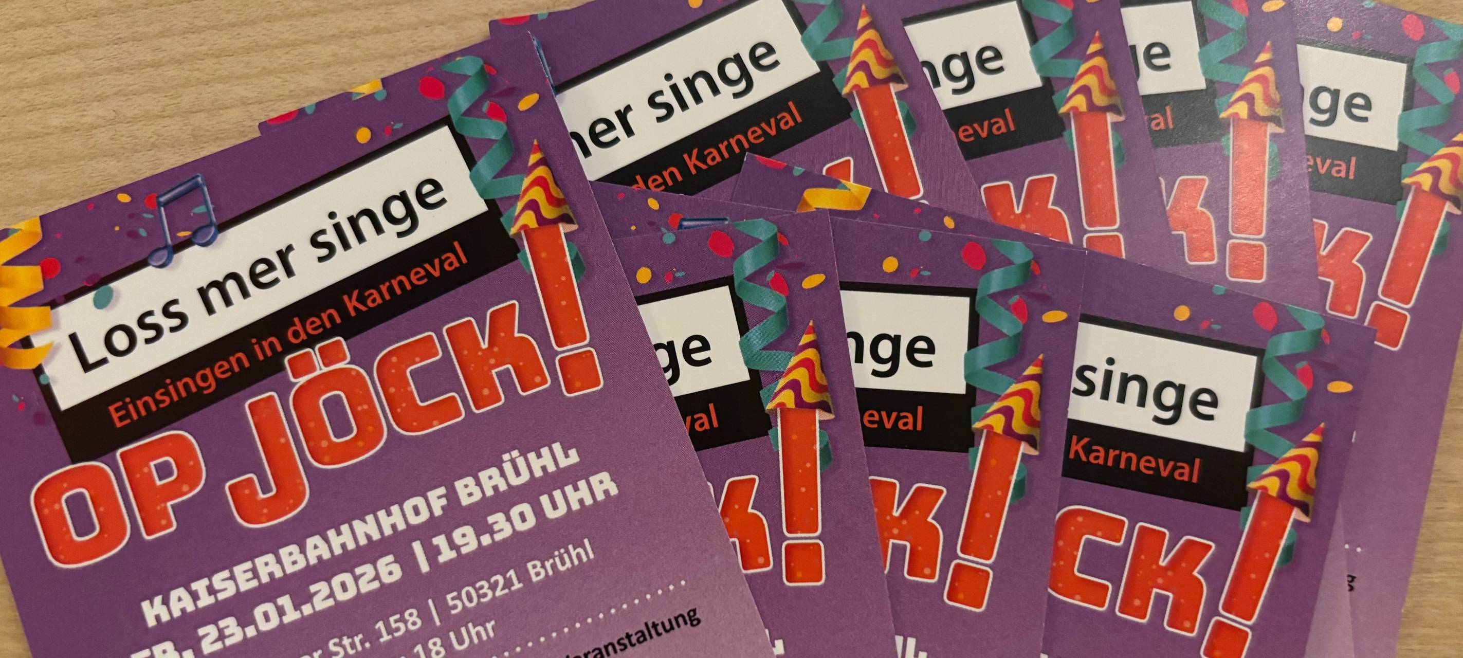 Karten für "Loss mer singe" op Jöck