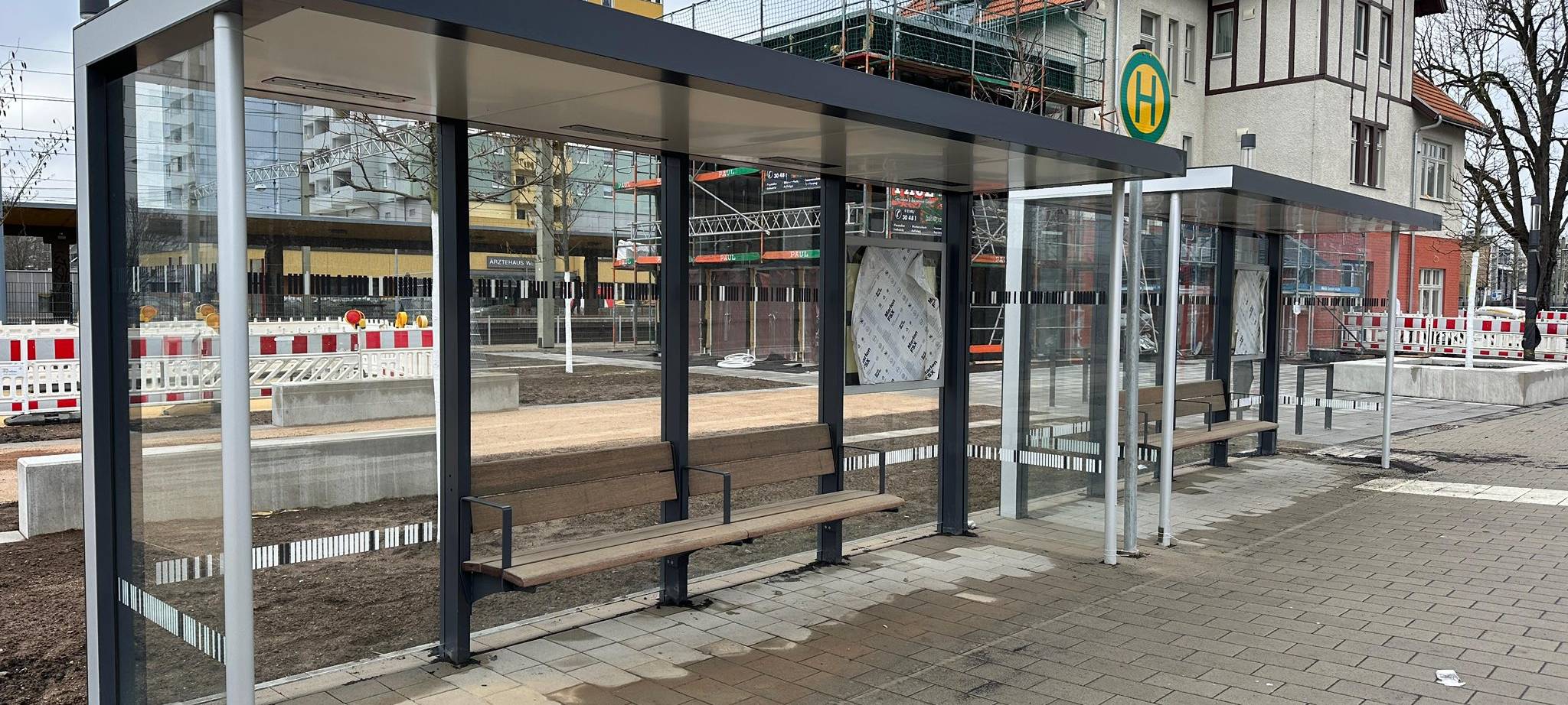 Neue Bushaltestellen am Bahnhof Wesseling