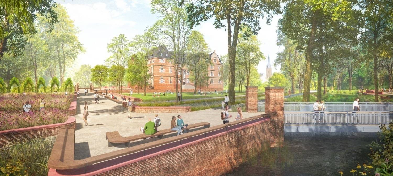 Sperrungen im Bedburger Schlosspark