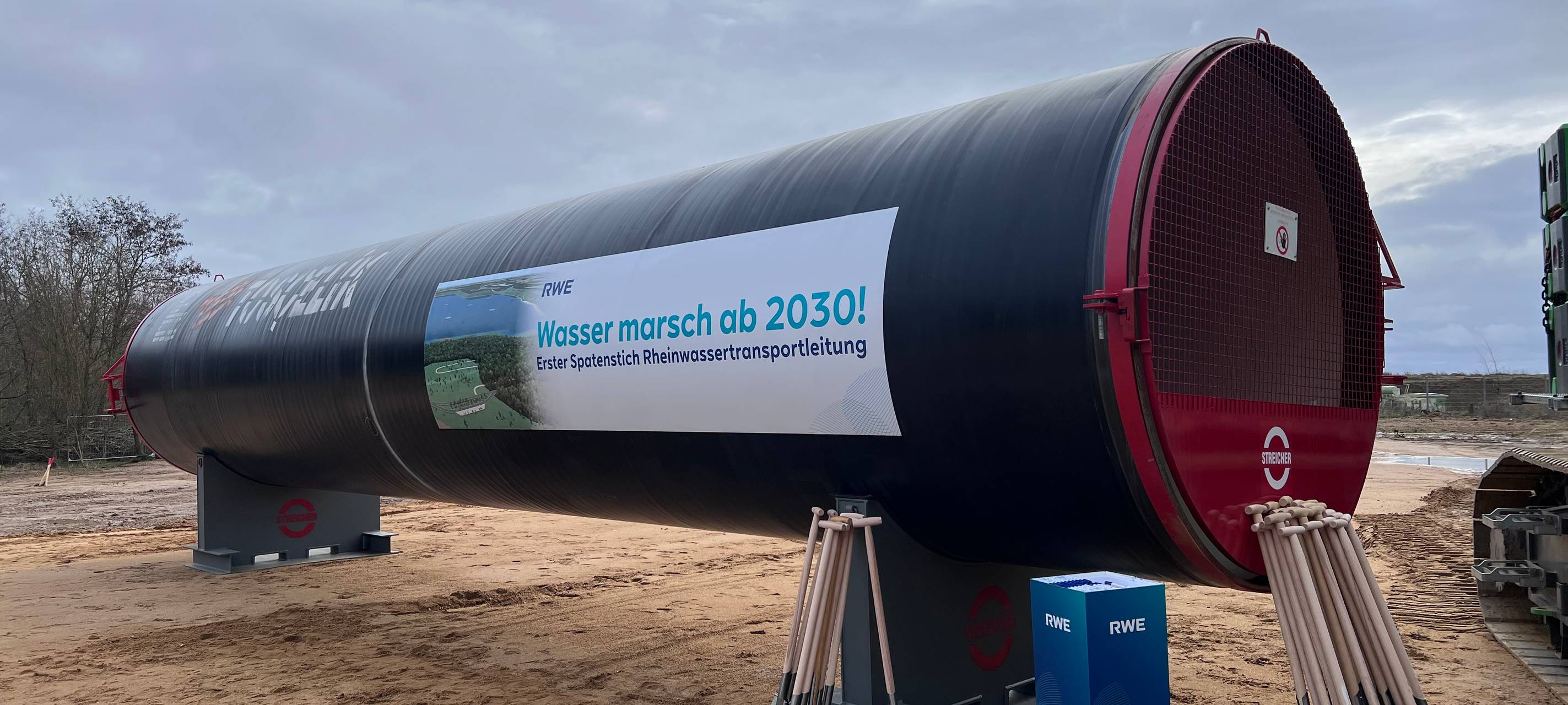 Spatenstich für Rheinwasser-Pipeline in Elsdorf