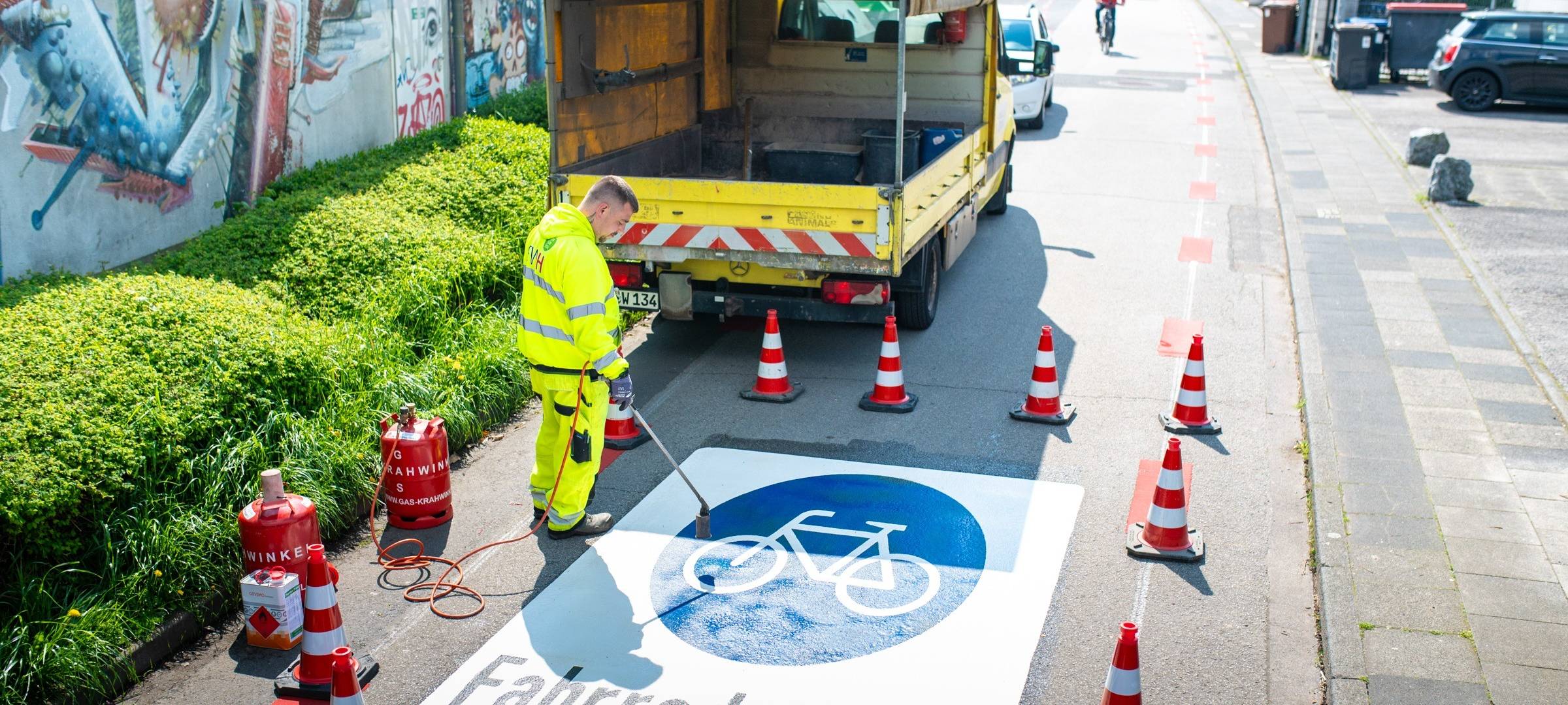 Hürth: Neue Fahrradstraße in Efferen