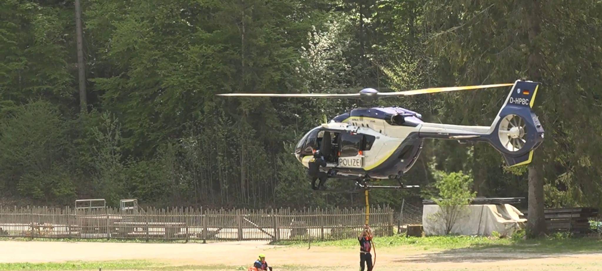 Waldbrand am Saurüsselkopf - Löscheinsatz