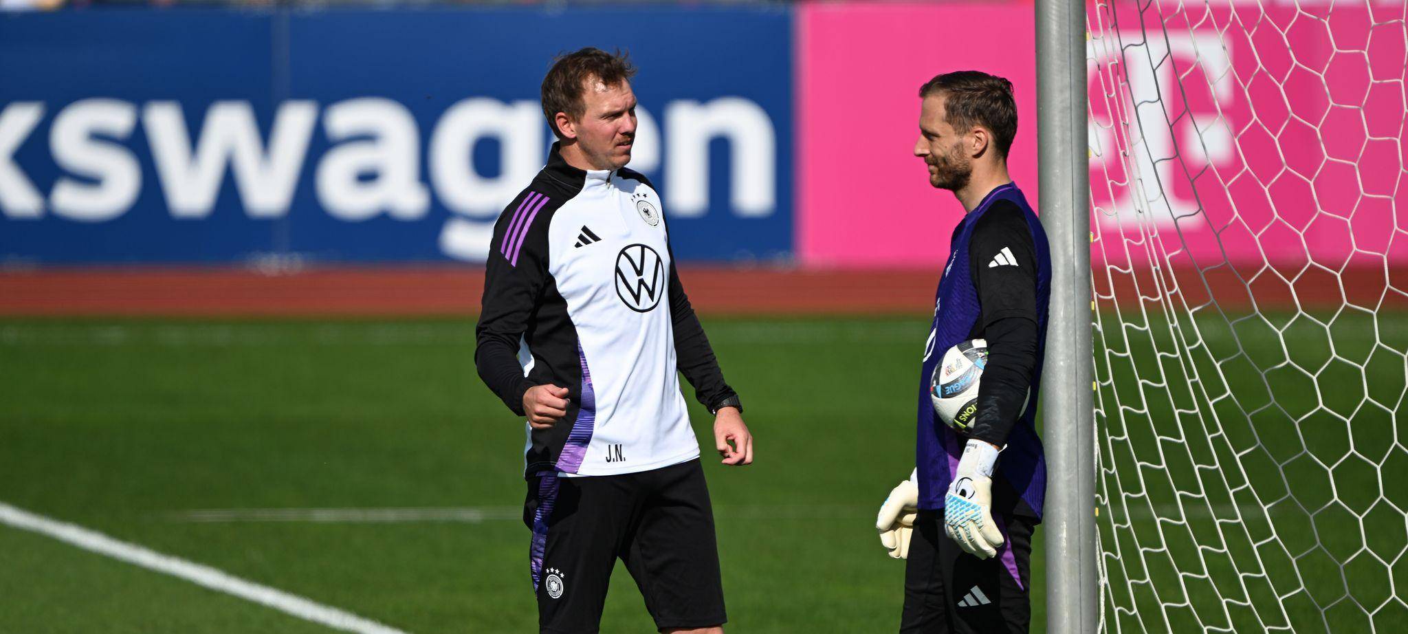 Julian Nagelsmann und Oliver Baumann