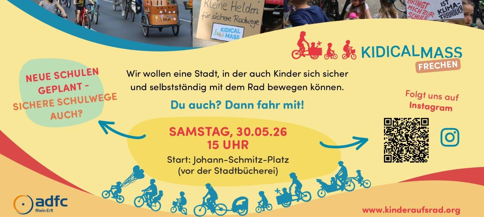 Frechen: Kidical Mass für sichere Schulwege