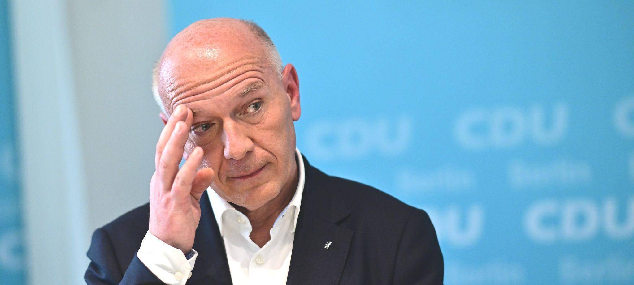 Pressetermin des Landesvorsitzenden der CDU Berlin