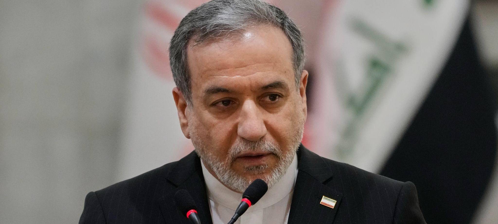 Irans Außenminister Abbas Araghtschi im Irak