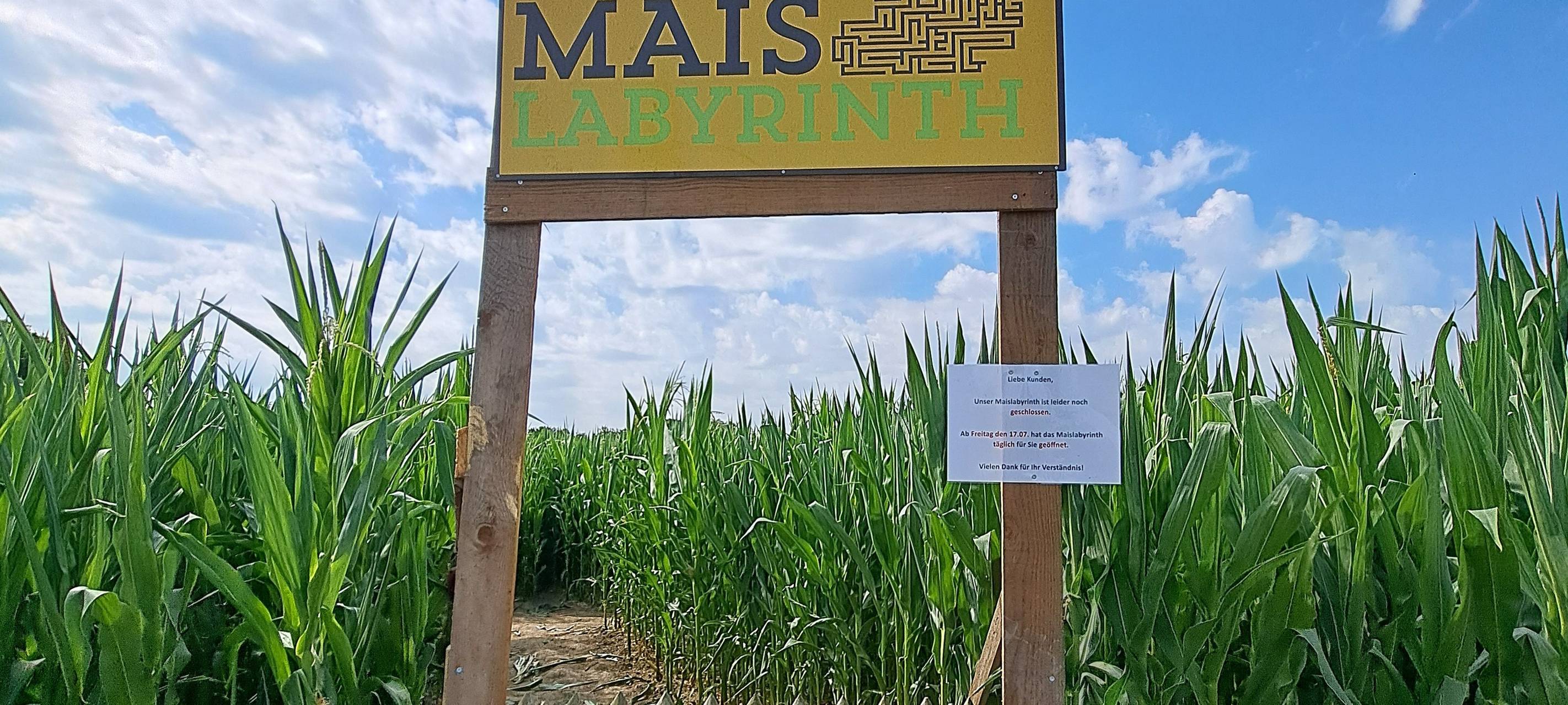 Frechen: Mais-Labyrinth öffnet