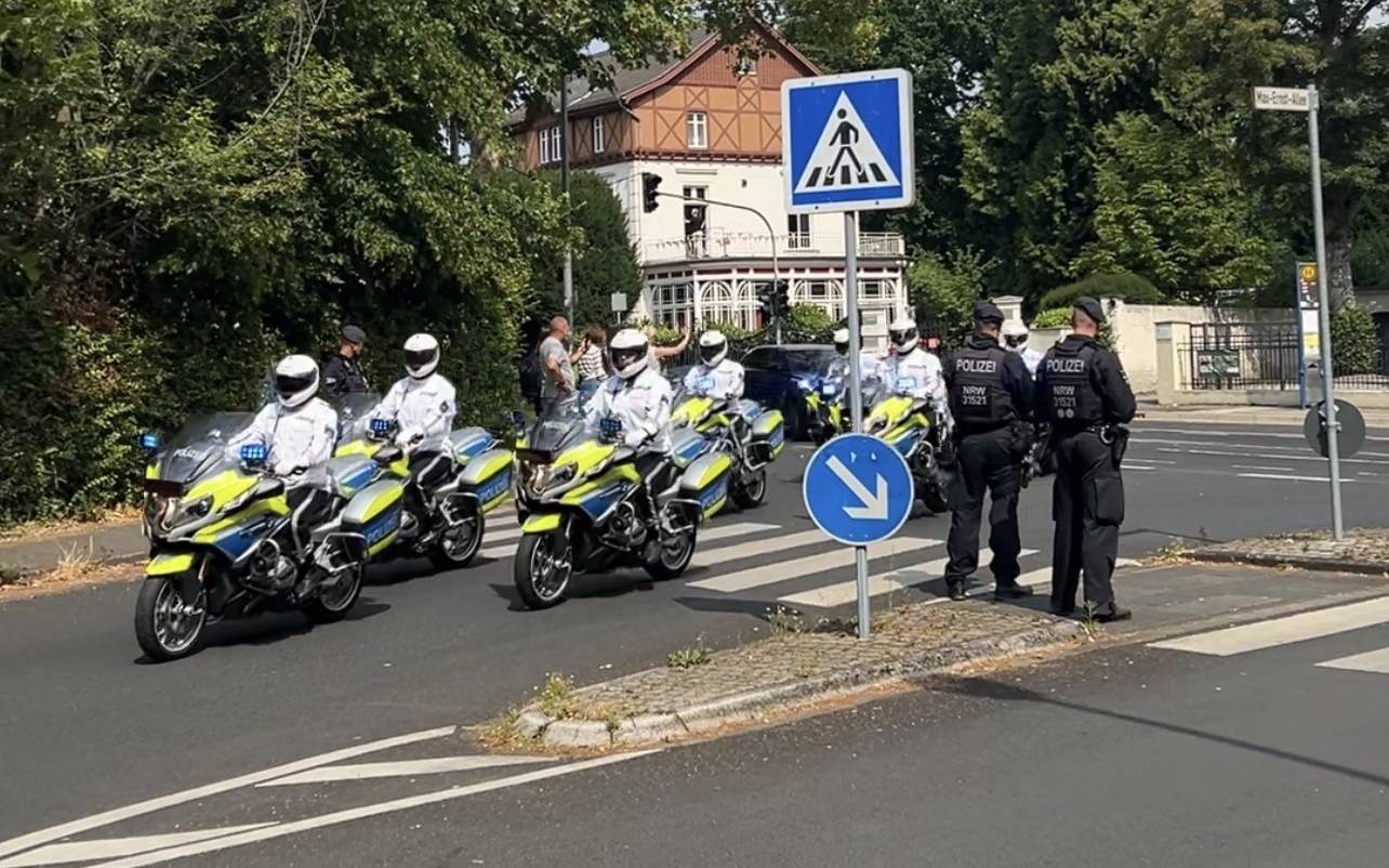 Brühl: Staatsbesuch sorgt für massive Absperrungen