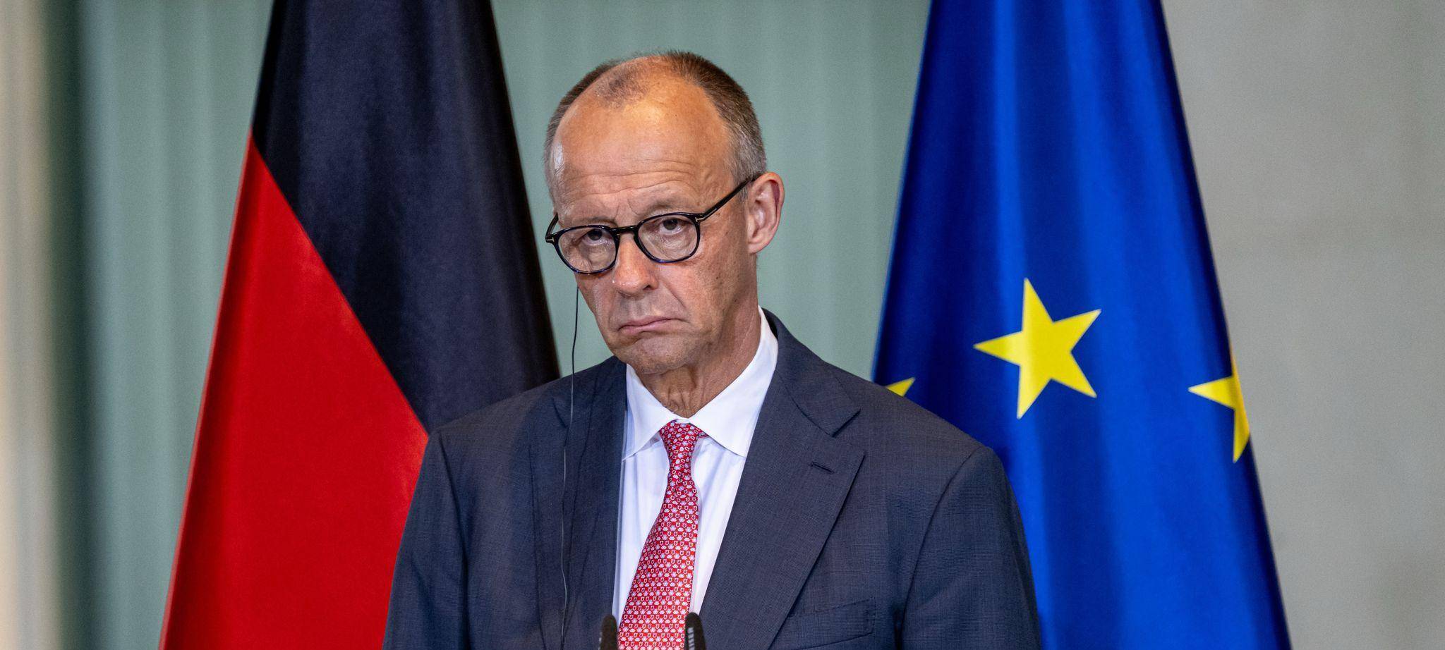 Pressekonferenz mit Bundeskanzler Merz
