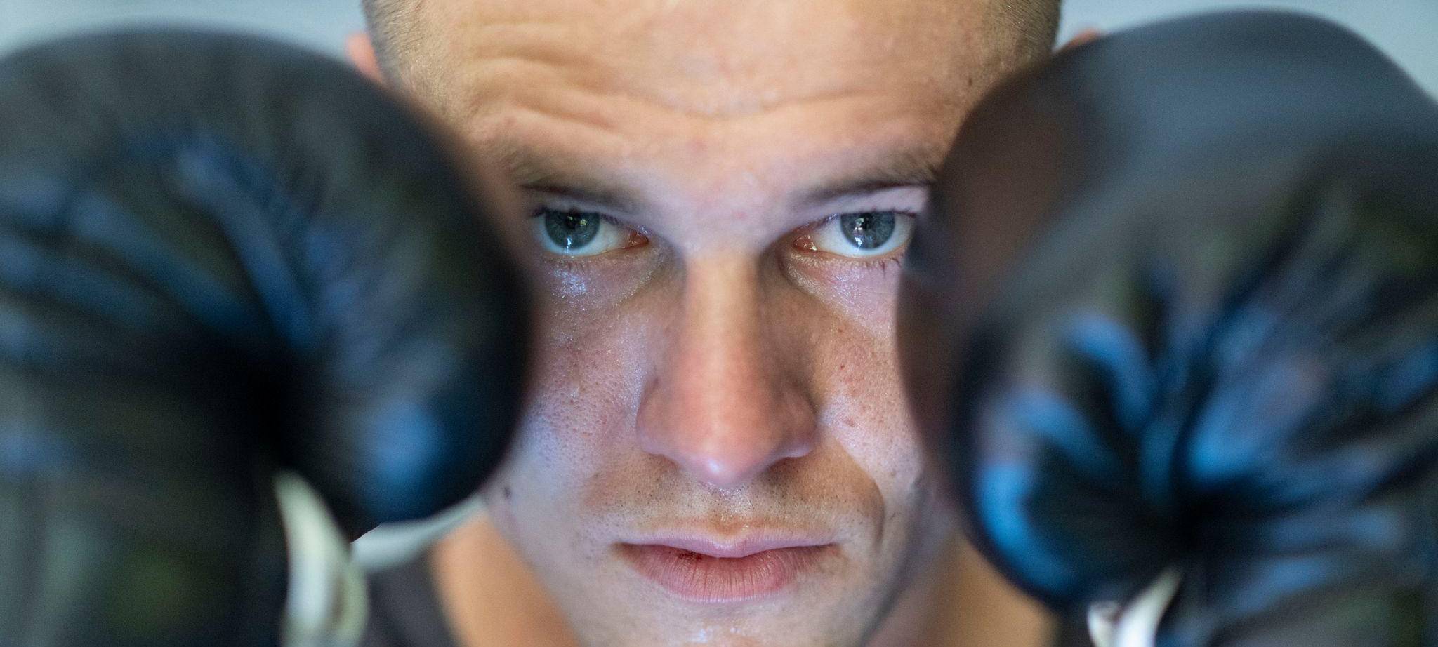 Boxen: Supermittelgewicht, Zachenhuber beim Training