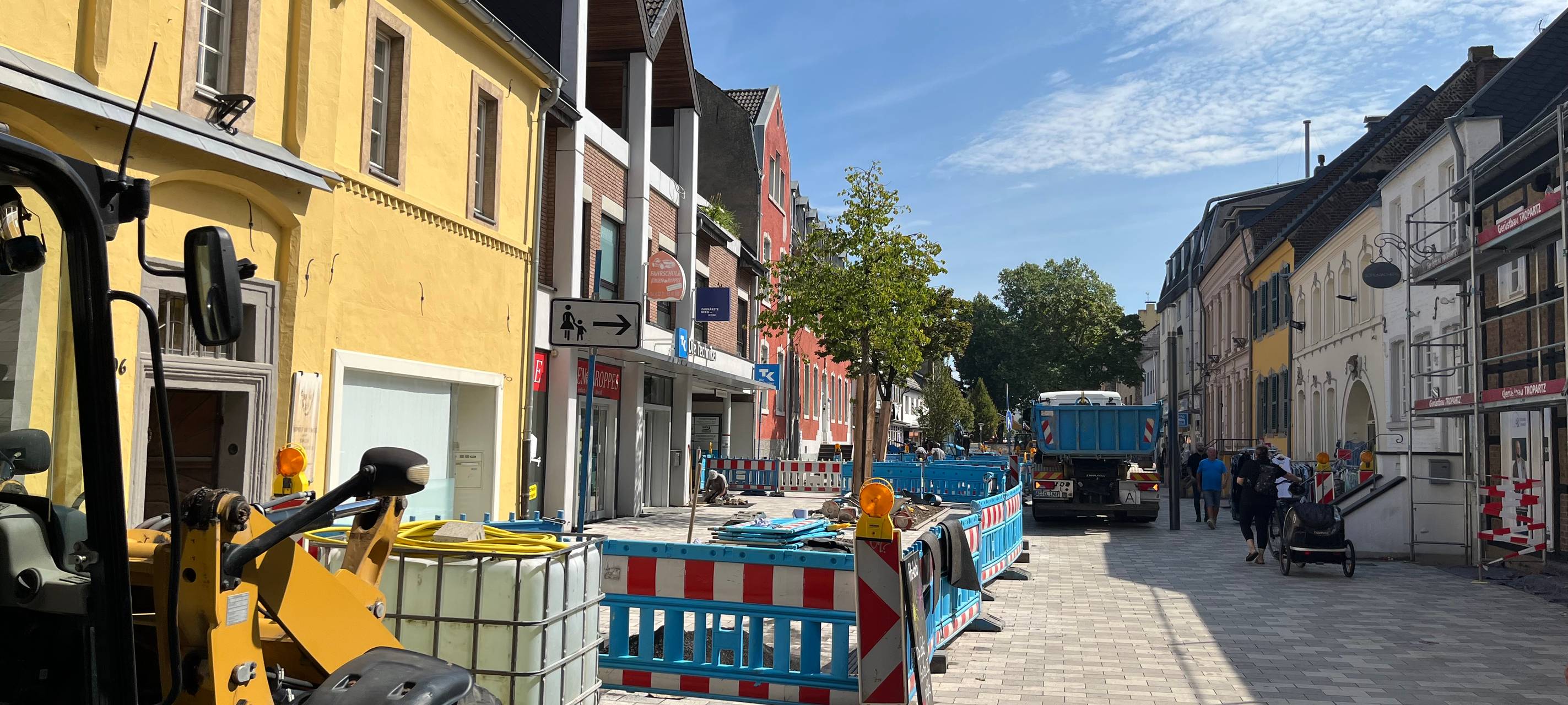 Bergheim: Umbau der Fußgängerzone läuft nach Plan