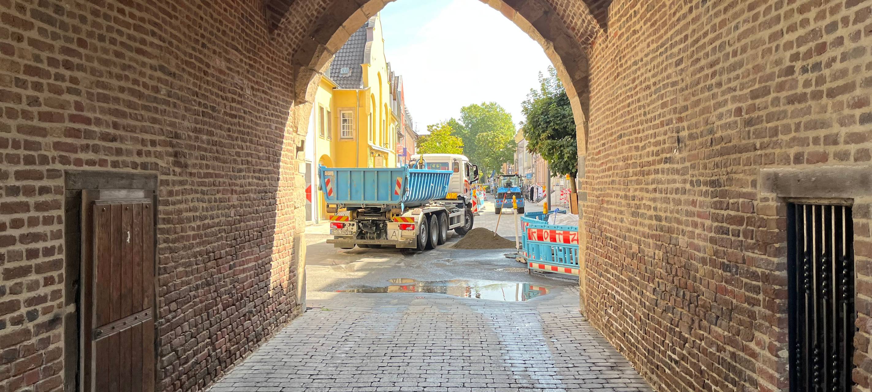 Bergheim: Umbau der Fußgängerzone läuft nach Plan