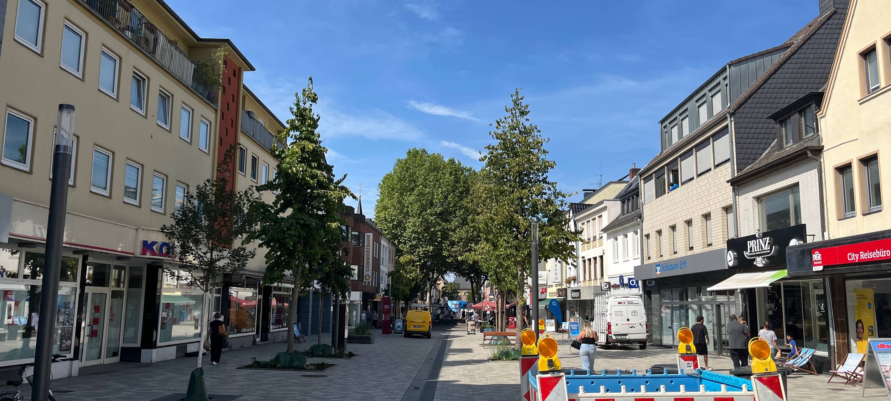 Bergheim: Umbau der Fußgängerzone läuft nach Plan