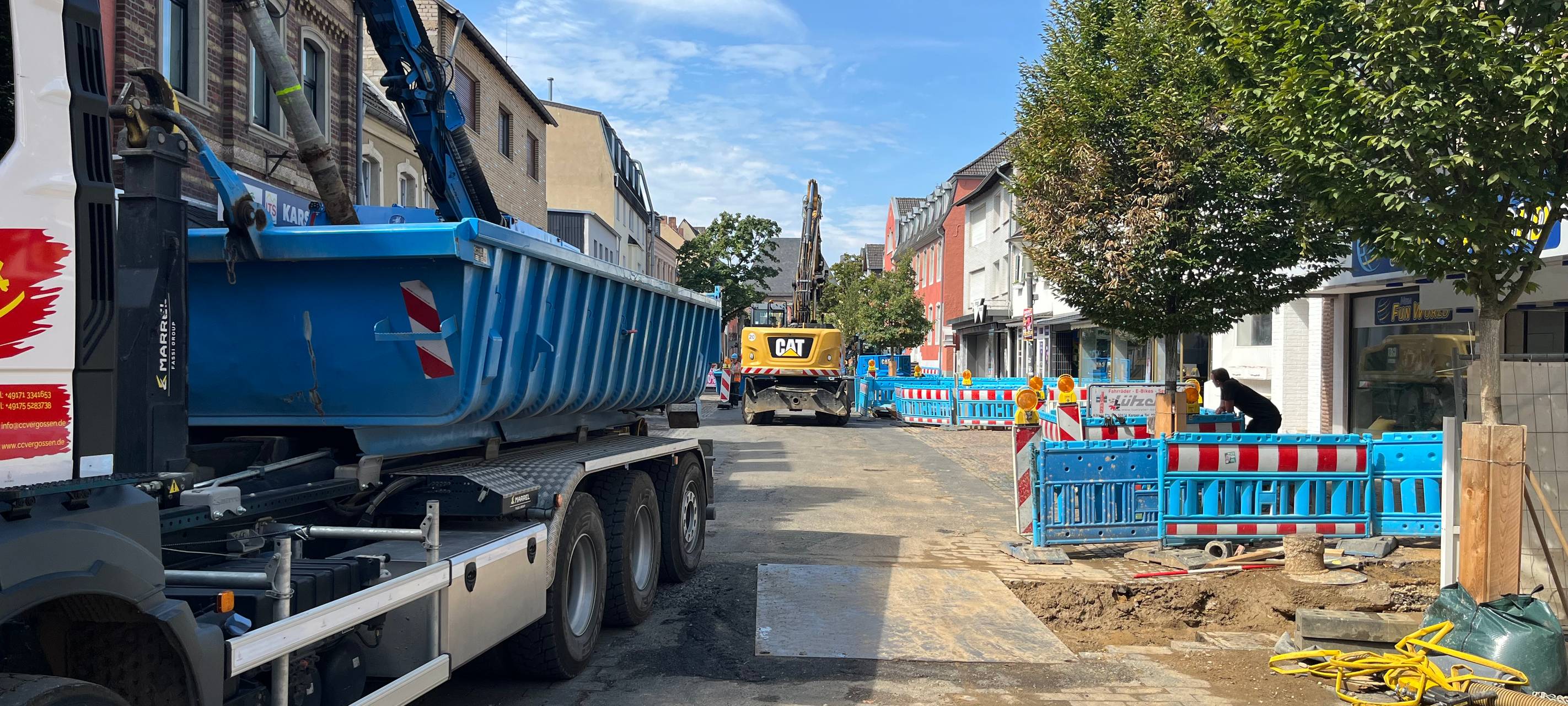 Bergheim: Umbau der Fußgängerzone läuft nach Plan
