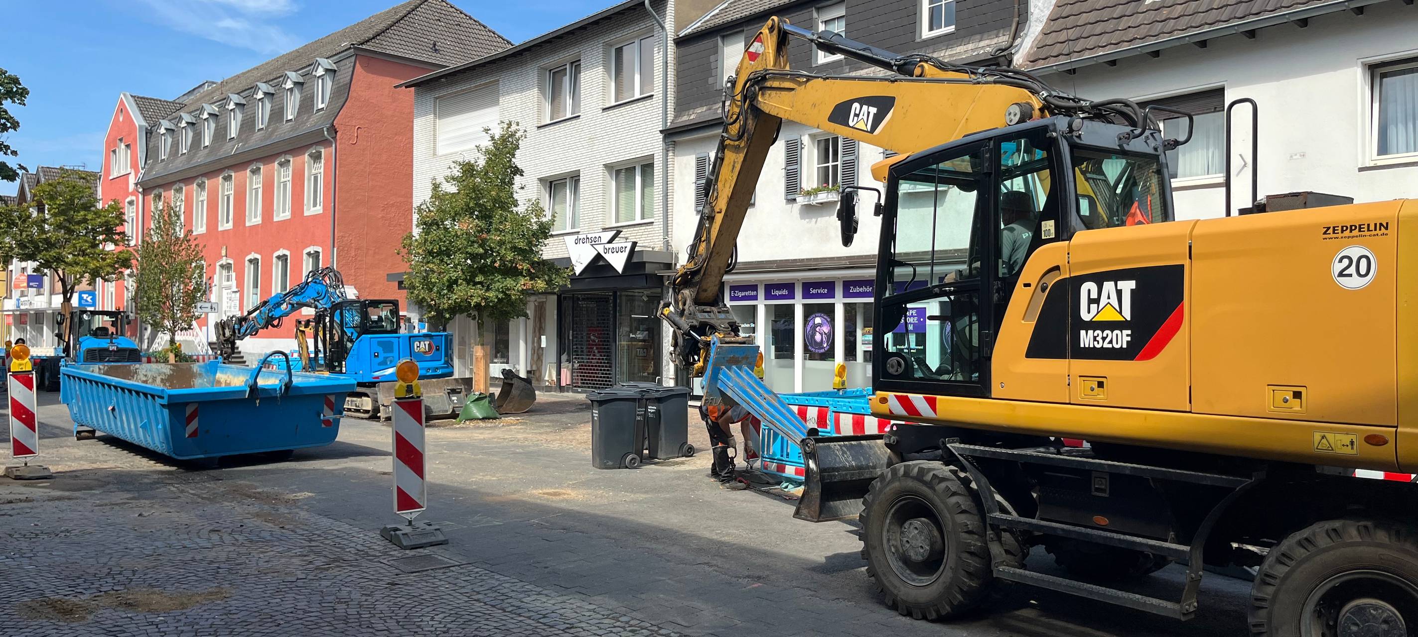 Bergheim: Umbau der Fußgängerzone läuft nach Plan