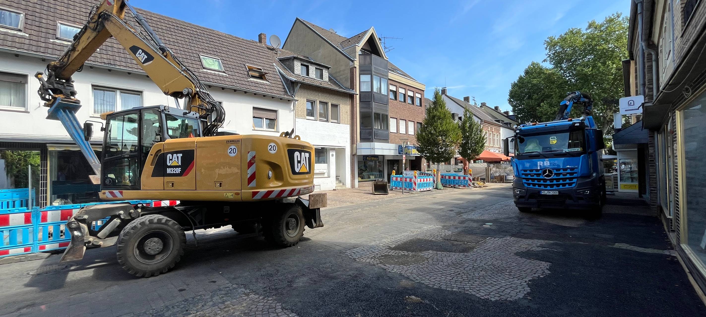 Bergheim: Umbau der Fußgängerzone läuft nach Plan