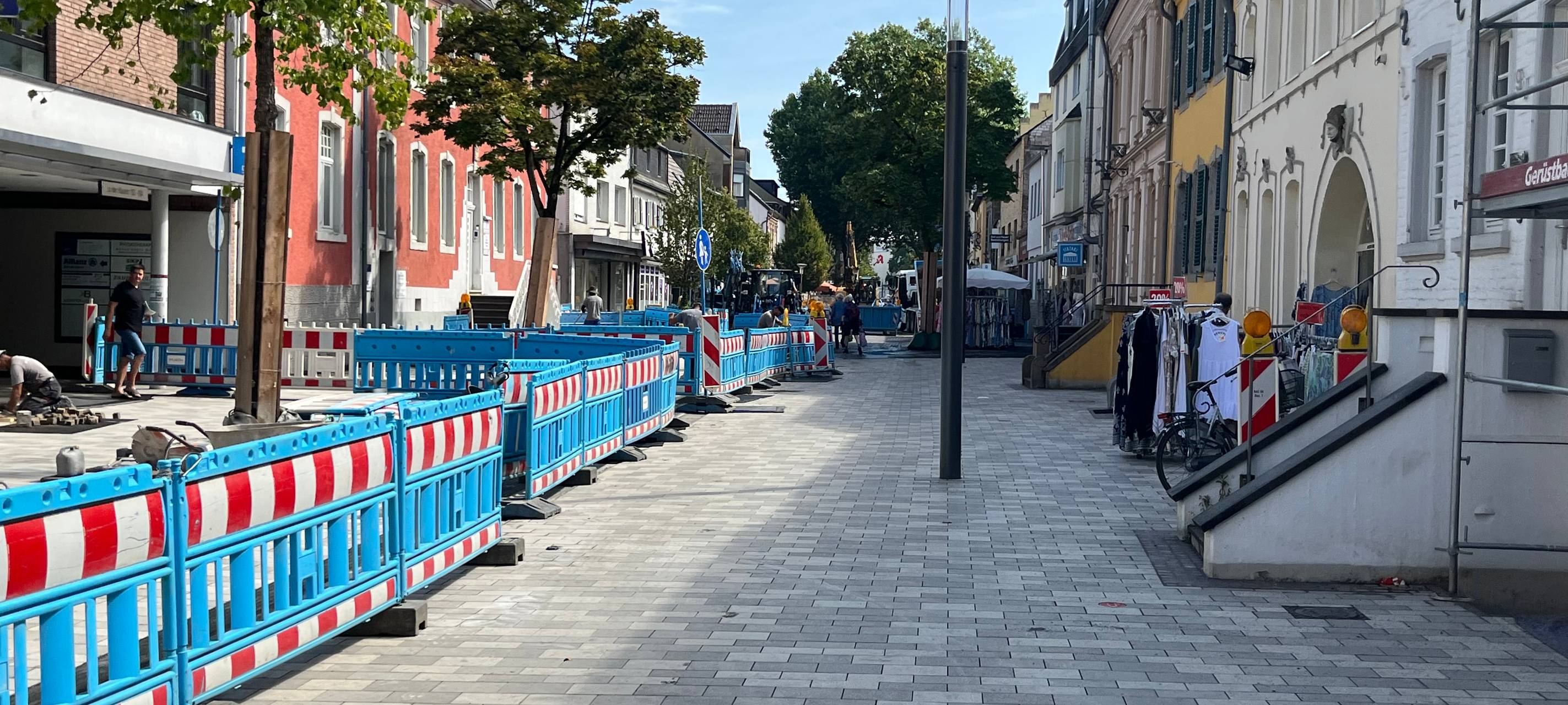 Bergheim: Umbau der Fußgängerzone läuft nach Plan
